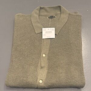 American Eagle Outfitters Men's Khaki Cardigan